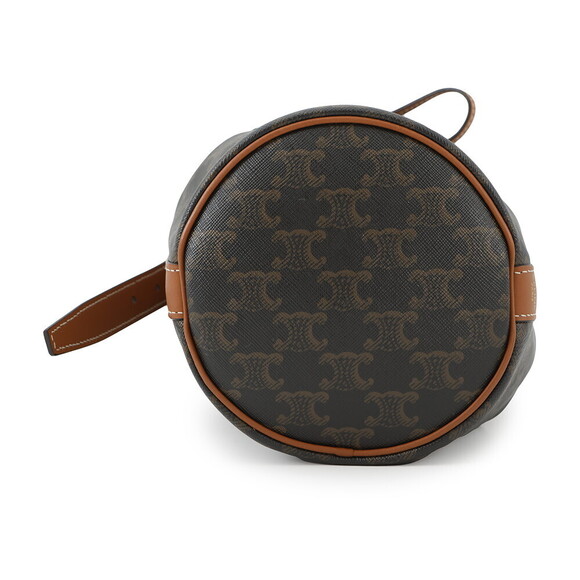 Celine Triomphe Drawstring Shoulder Bag Brown - Picture 3 of 11